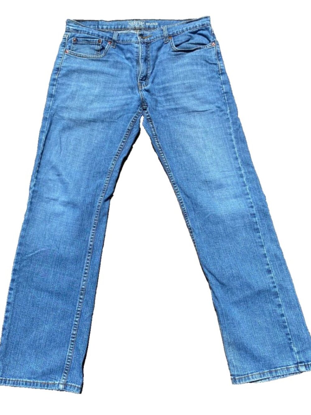 Signature Levi Strauss & Co. Relaxed Fit Jeans 34x32 Blue Denim Jeans - Picture 5 of 13